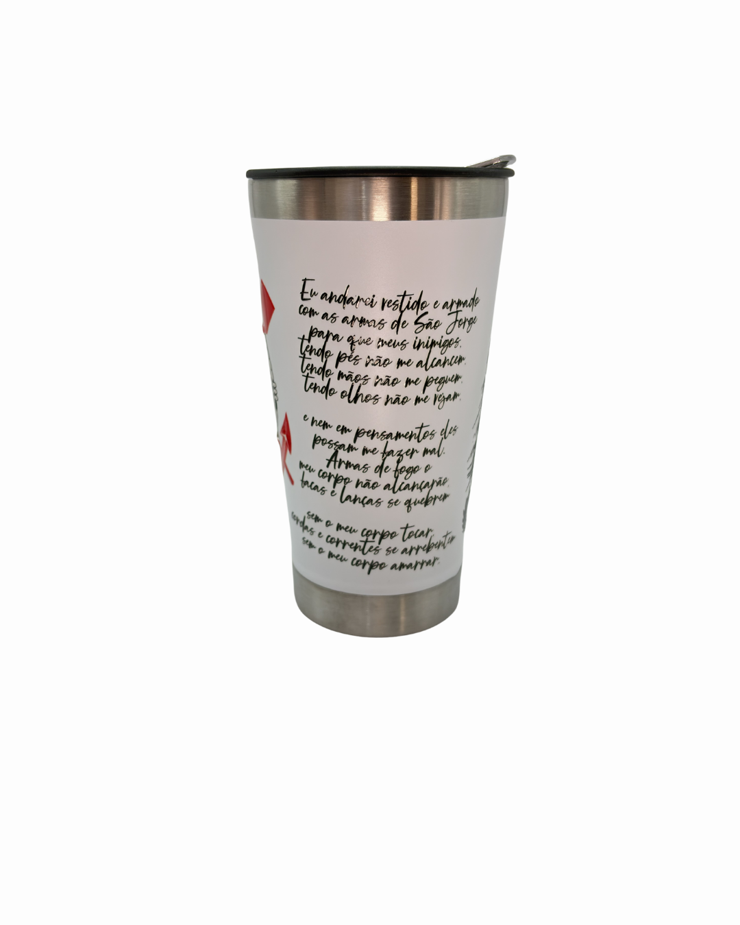 Copo Térmico Alvinegro 600ml