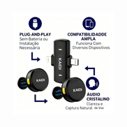 Microfone de Lapela Sem Fio Pro Mic