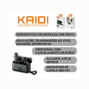 Microfone de Lapela Duplo Sem Fio Pro Duo